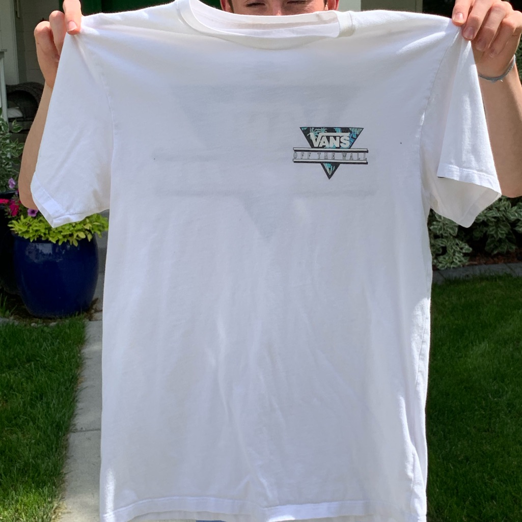 Men’s Vans White Logo Shirt